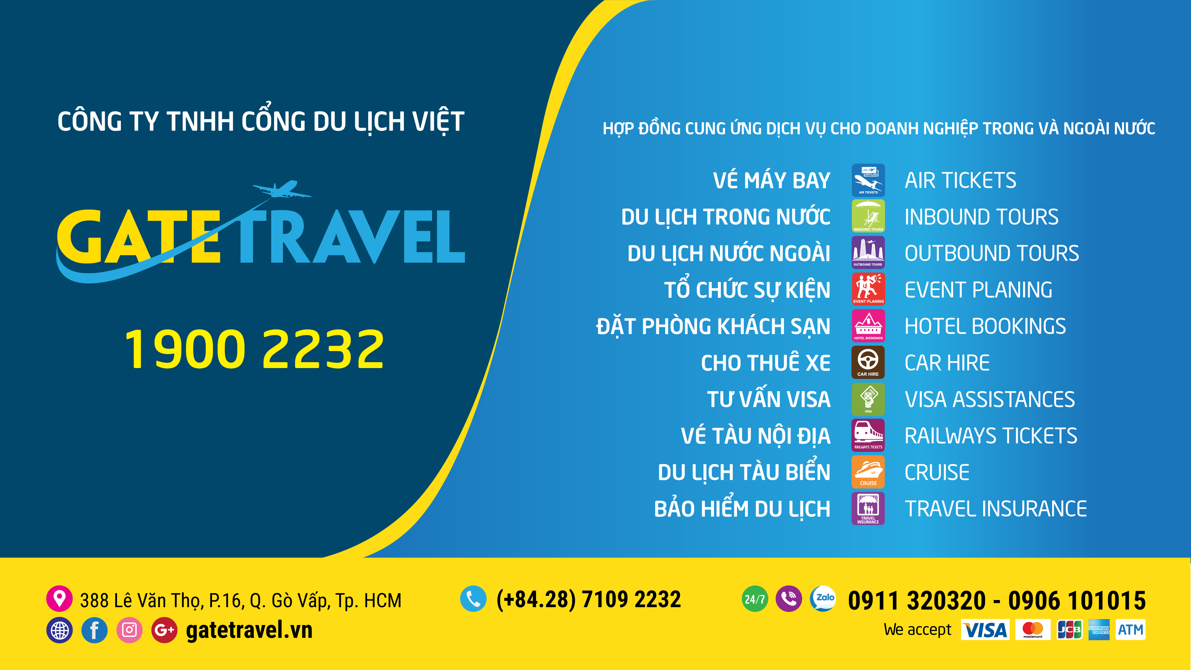 Dịch vụ - Gate Travel - Công Ty TNHH Cổng Du Lịch Việt